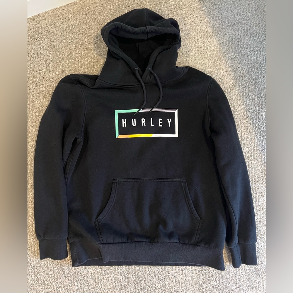 Hurley Black Men’s Hoodie Size L - Picture 5 of 6